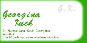 georgina kuch business card